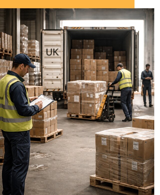 Доставка грузов из Великобритании с таможенным оформлением от 12730