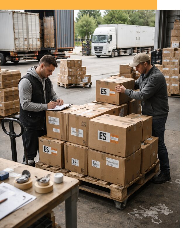 Доставка грузов в Испанию автотранспортом от 35644 руб