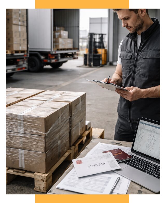 Доставка в Австрию от 66196 р. Логистика и экспорт СетСервис-Звл