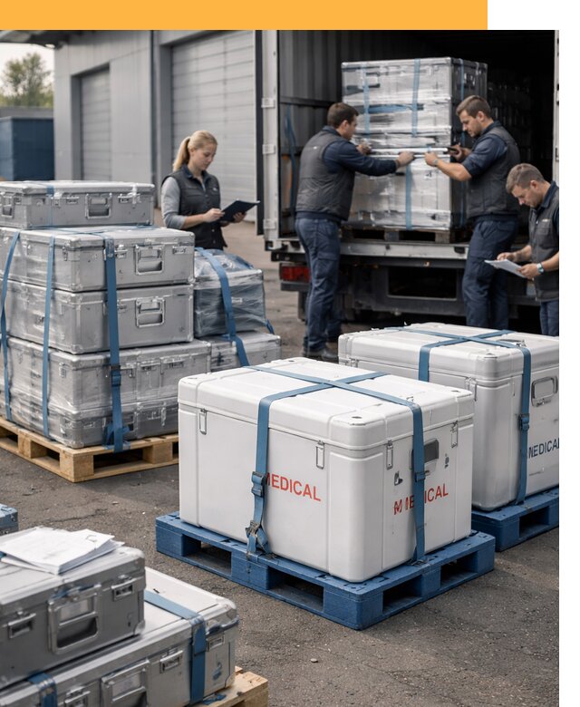 Перевозка медицинского оборудования по всему миру от 15276 руб