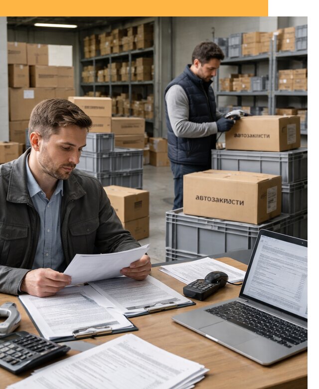 Таможенное оформление автозапчастей по выгодным тарифам от 8656