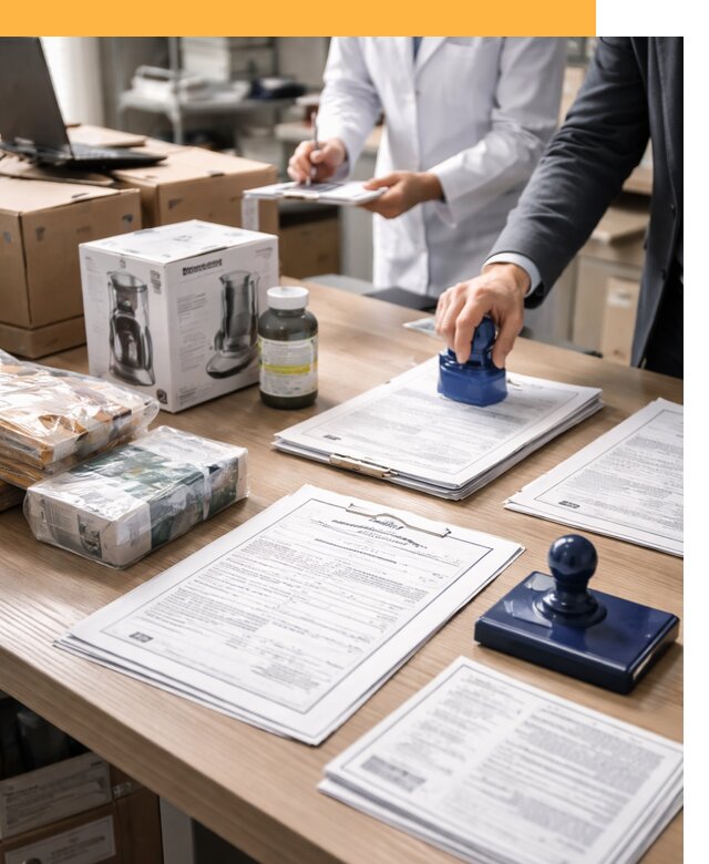 Сертификация импортных товаров от 12221 с таможенным сопровождением